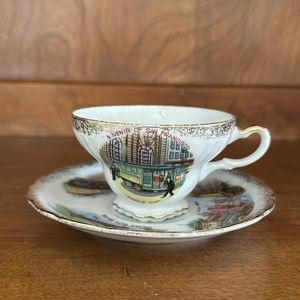Vintage Efcco imports San Francisco cup and saucer.